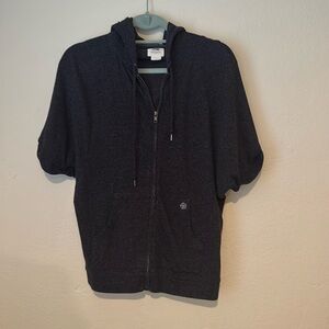 Obey Short Sleeve Zip Up Hoodie